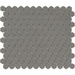 The Mosaic Factory London Hexagon Dark Grey 2,3x2,6 cm Lage Kosten