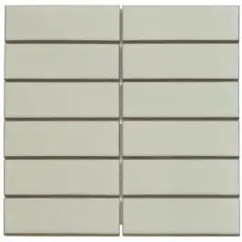 Barcelona Rechthoek Café Latte Glanzend 4,5x14,5 cm Favoriet