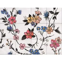 Premium Marazzi Rice Bianco Decoro Garden B 45x60 cm