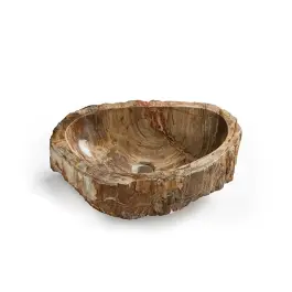 Waskom Versteend Hout Sydney Wood 45x40x15 cm Direct Beschikbaar