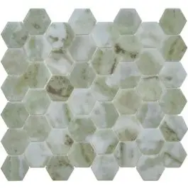 The Mosaic Factory Valencia Verde Marble Print Matt Gratis Retour