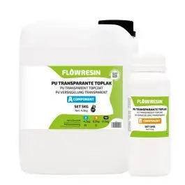 FLOW RESIN PU Transparante Toplak Aanbieding