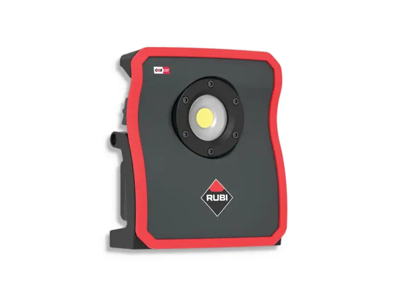 Op = Op gereedschap Rubi Lumeo Energy cas Werklamp