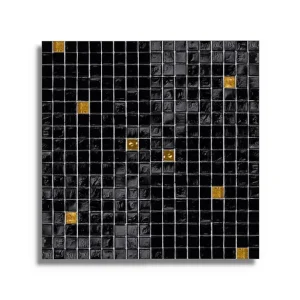 mozaiek Zwart 29.6 x 29.6 Direct Verzonden