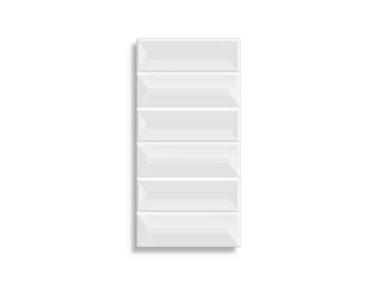 Meest Verkocht Mozaiektegel El Barco Prisma Glossy White 15 x 30