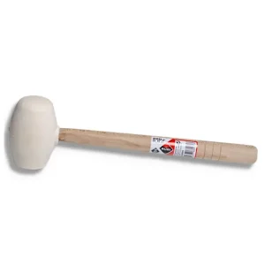 Tegelgereedschap Rubi Rubber Hamer Wit 250 Gr Rond Op = Op