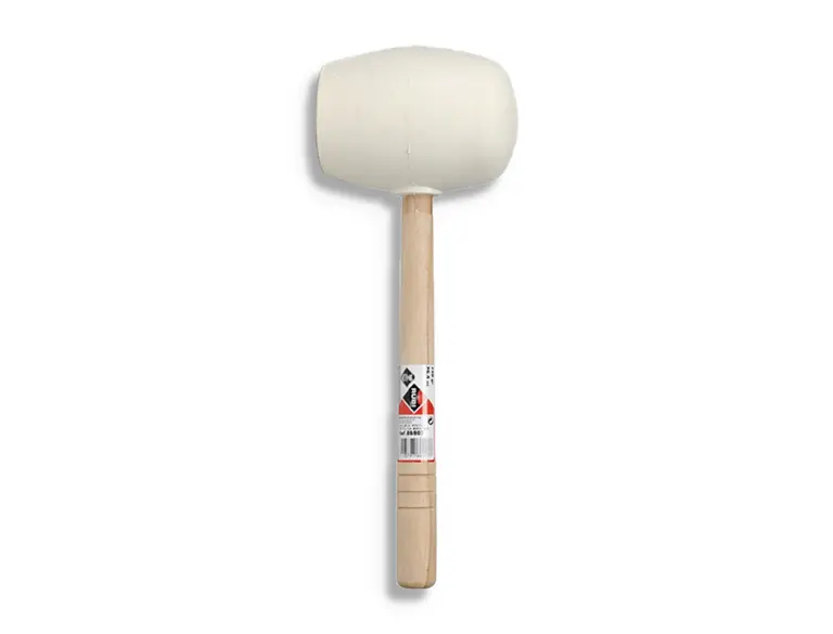 Tegelgereedschap Rubi Rubber Hamer Wit 750 Gr Rond Aanbieding