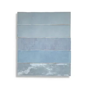 Gereduceerde Prijs wandtegel Blauw 6.2 x 25