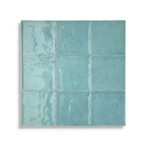 wandtegel Turquoise 10 x 10 Op = Op