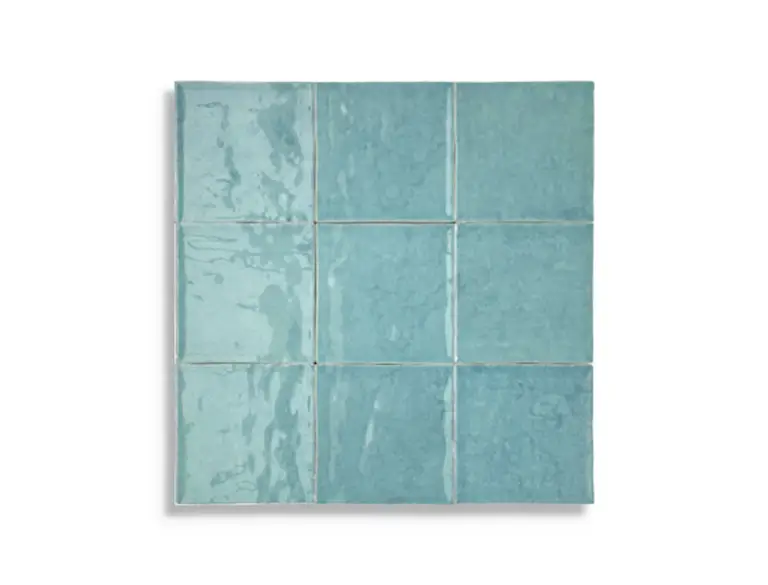 wandtegel Turquoise 10 x 10 Op = Op