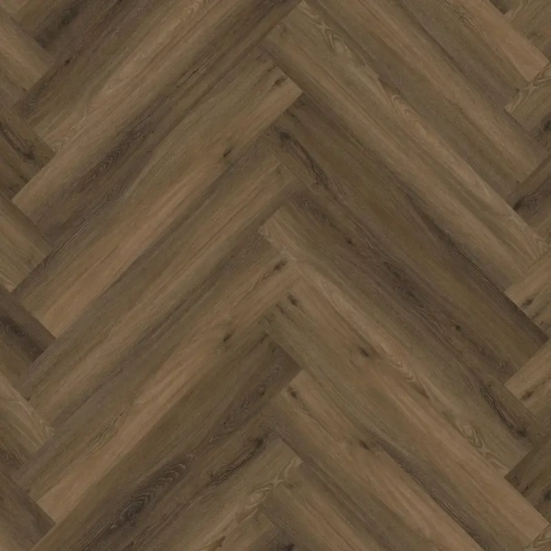 Ambiant Klik PVC vloer visgraat Warm Brown Direct Verzonden