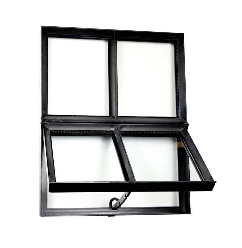 Populair Authentiek zwart stalen raam dubbel glas openklapbaar 30x40 cm