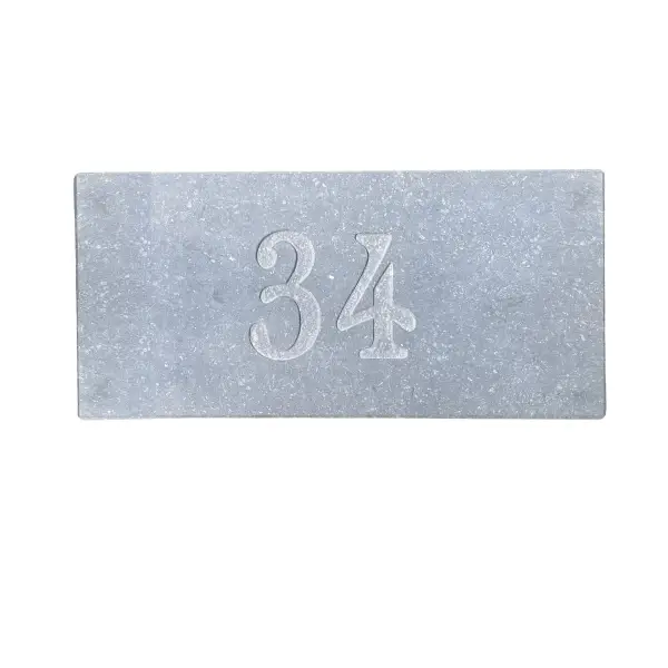 Belgisch Hardsteen naambord met gravure 21 cm breed Premium