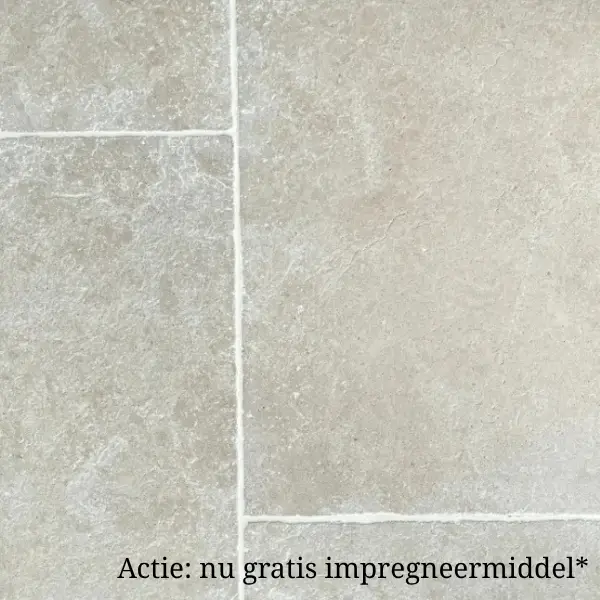 Bourgondische dallen "Calcaire crème" geborsteld 40/50 cm breed per m2 Favoriet