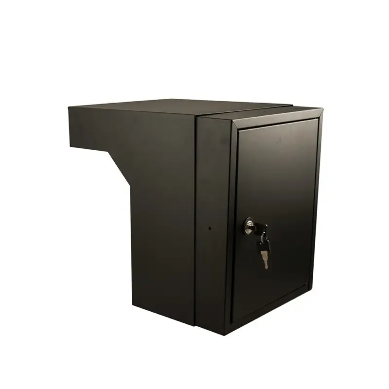Aanbieding Brievenbus inbouwkast Zwart 55- 68 cm incl. slot