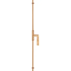 Meest Verkocht Dauby decoratief raambeslag "Pure Line type 1928"brons gepolijstper stuk