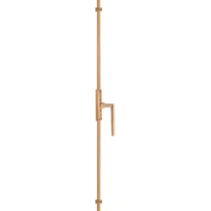 Dauby decoratief raambeslag "Pure Line type 1930" brons gepolijstper stuk Bestseller