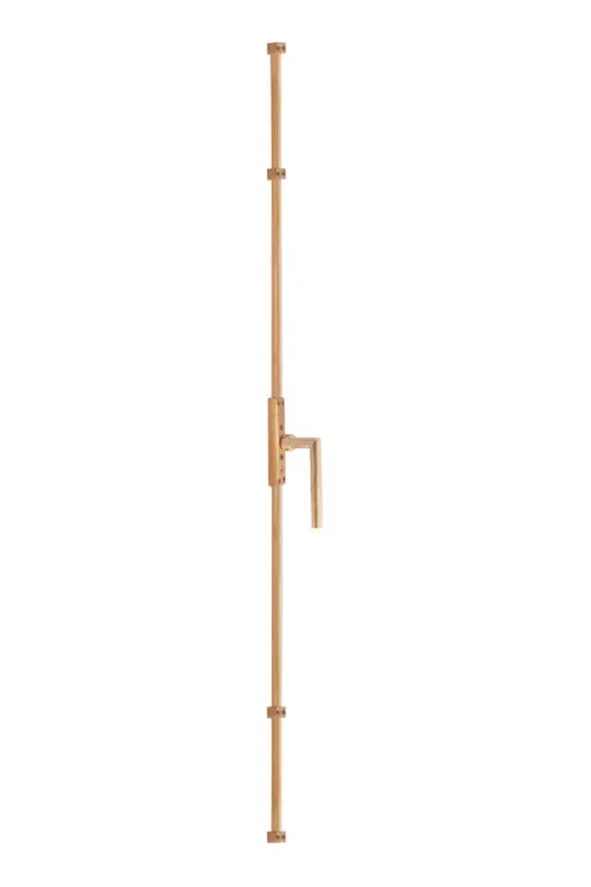 Dauby decoratief raambeslag "Pure Line type 1930" brons gepolijstper stuk Bestseller