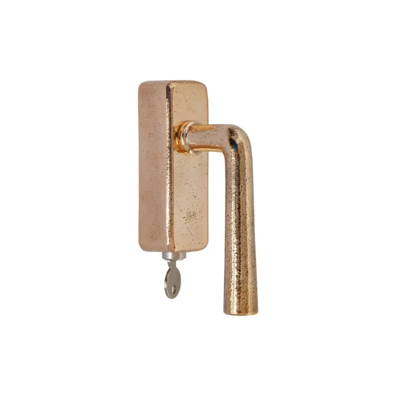 Dauby Pure Line raamklink type 1925+ brons gepolijst afsluitbaar per stuk Direct Beschikbaar