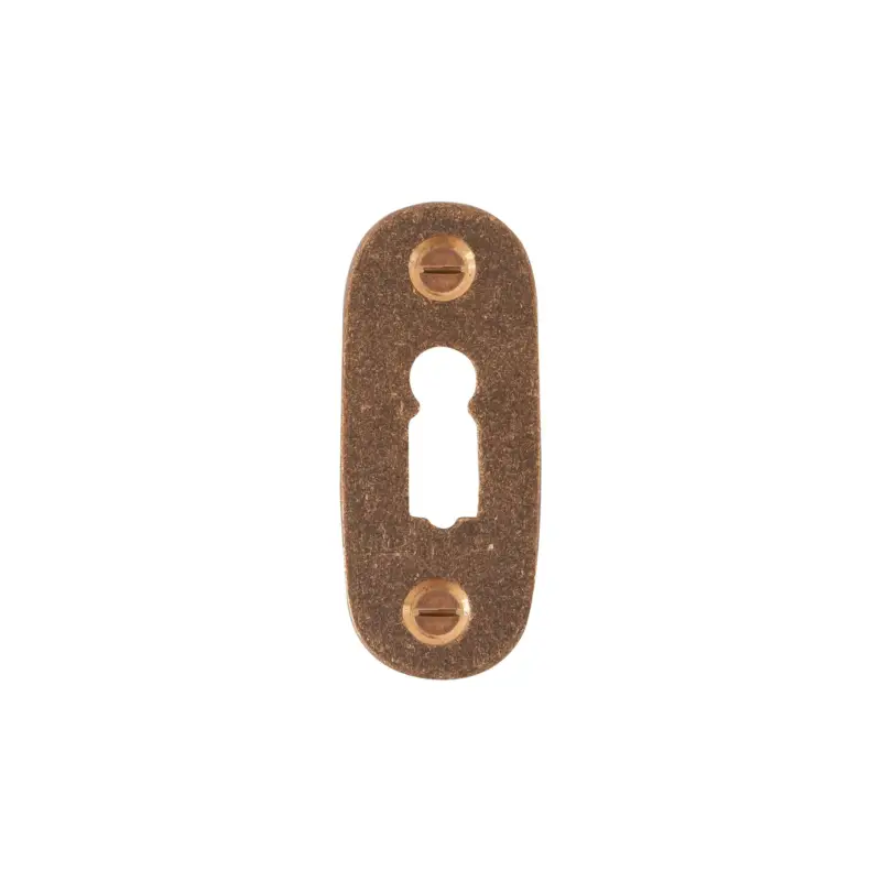 Dauby Pure Line sleutelrozetovaal brons gepolijst 65X28mm per stuk Uitverkoop