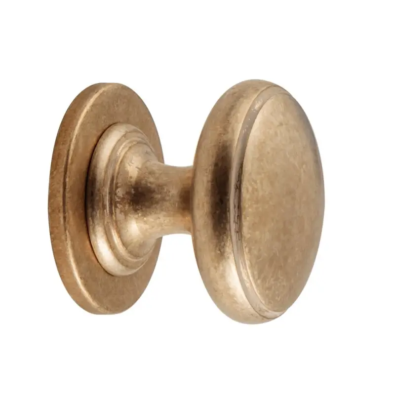 Design deurknop Getrommeld Messing model rond model Prato Alleen Vandaag