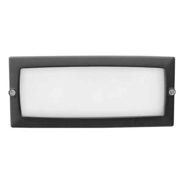 Superprijs Design inbouwspot buitenlamp rechthoekig zwart