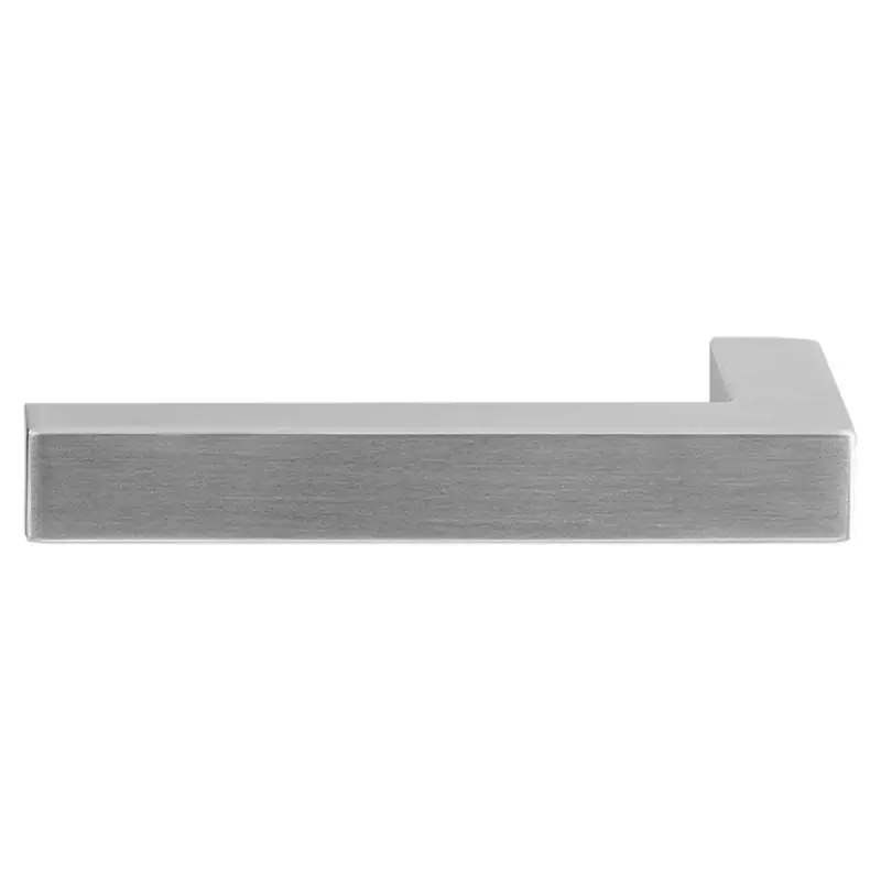 Industrieel voordeurbeslag RVS L-model haaks 130mm Bestseller