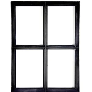 Authentiek zwart stalen raam vast model met dubbel glas B40xH50 cm Beperkt Aanbod