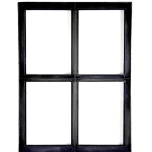 Direct Verzonden Authentiek zwart stalen raam vast model met enkel glas B30xH40 cm