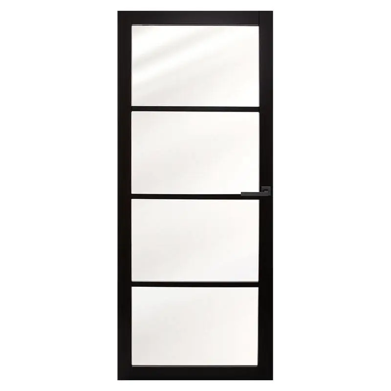Industriële staallook binnendeur stomp zwart incl. gelaagd glas Koop Vandaag