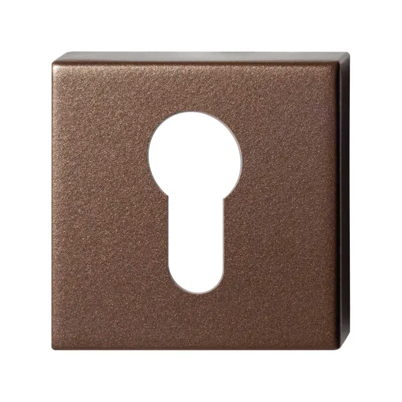 Cilinderrozet vierkant 50x50x8mm Bronze blend Alleen Vandaag