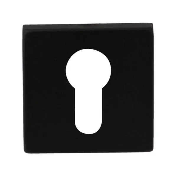 Op = Op Cilinderrozet vierkant 50x8mm zwart