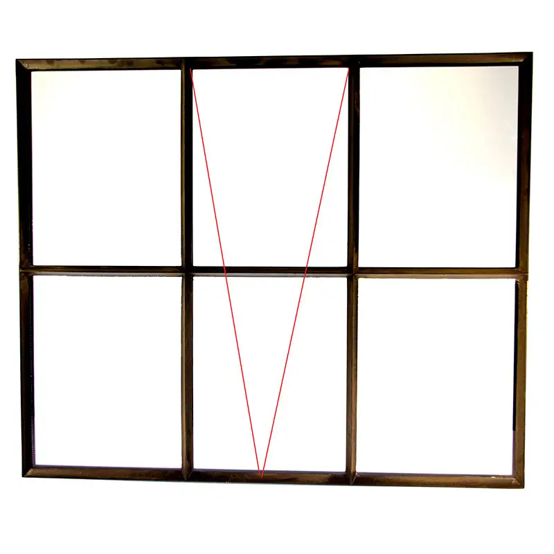Zwart stalen raam dubbel glas B98xH82 cm openklapbaar Laatste Kans