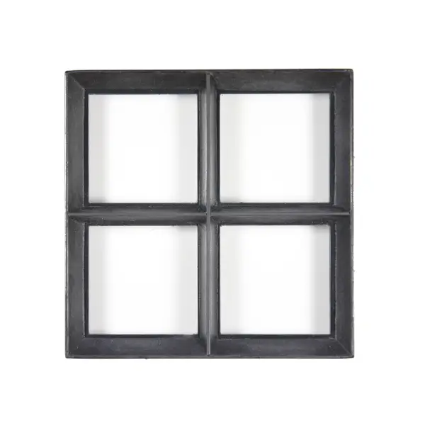 Authentiek zwart stalen raam vast model met enkel glas B30xH30 cm Gratis Retour