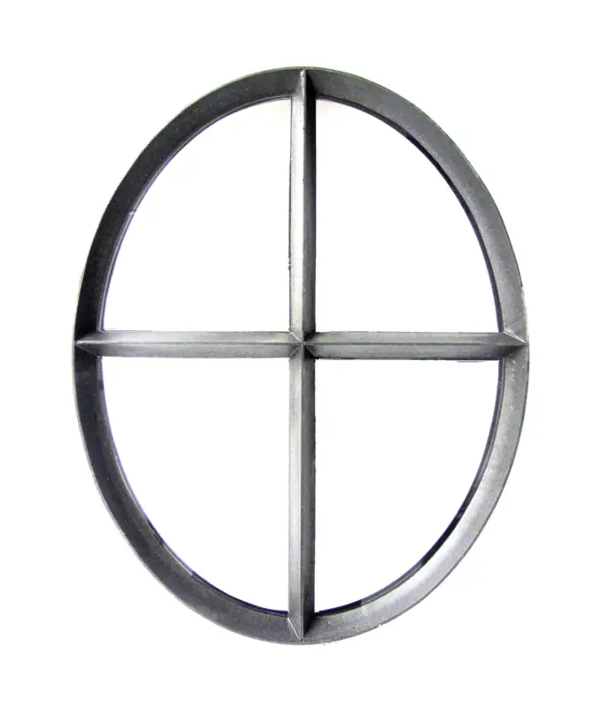 Stalen Ossenoog raam H51xB40cm dubbel glas, vast model Beperkt Aanbod
