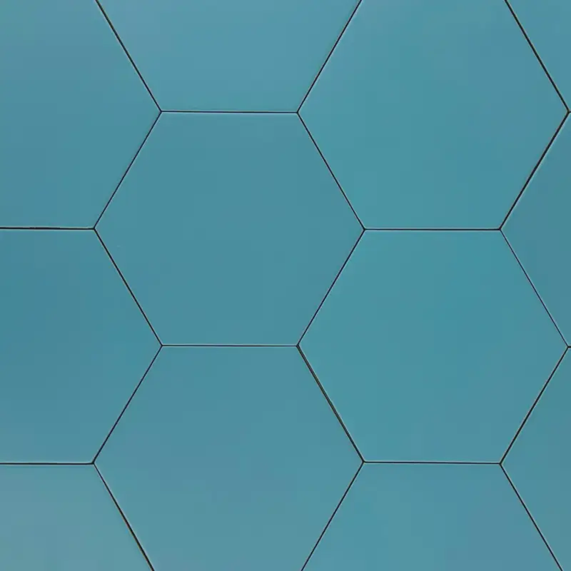 Aanbieding Vloertegel – Wandtegel hexagon Coimbra azuur blauw 17,5×20 R9