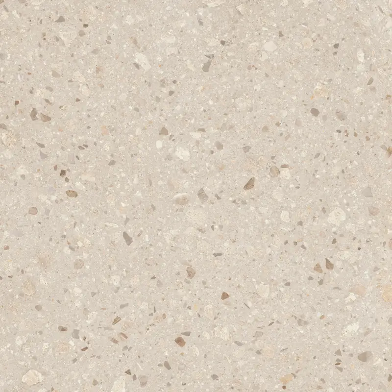 Vloertegel – Wandtegel Oikos terrazzo beige 100×100 gerectificeerd R9 Uitverkoop
