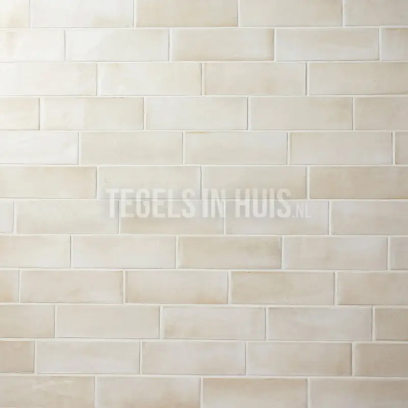 Wandtegel Coco beige canvas glans 5×15 Snelle Levering