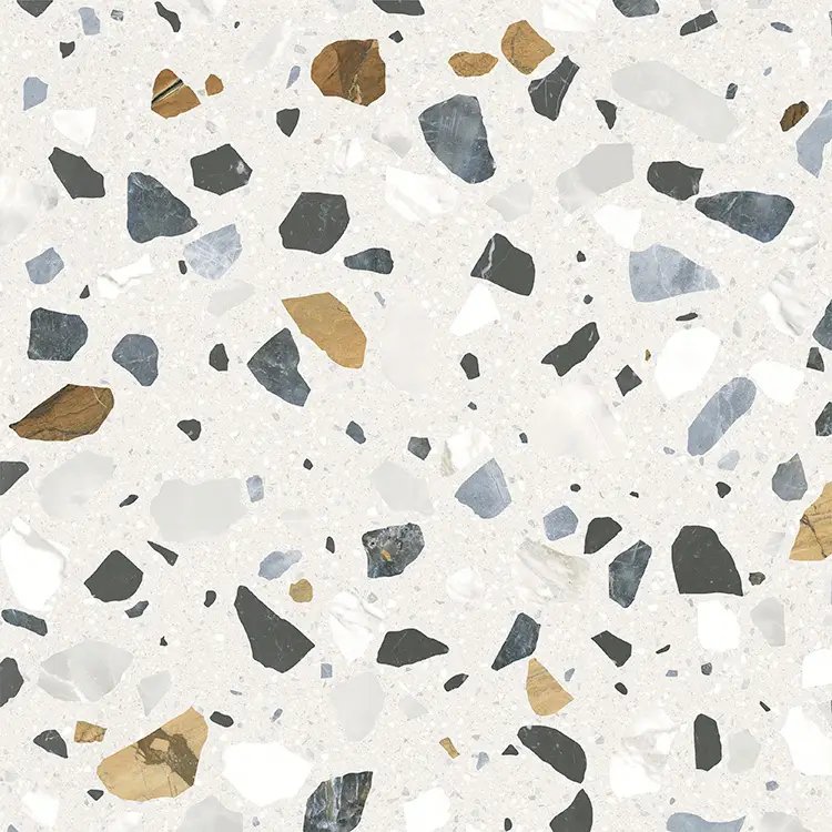 Fabrieksprijs Vloertegel – Wandtegel Crisp terrazzo xl wit 60×60 gerectificeerd
