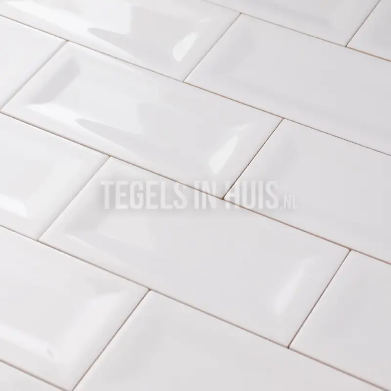 Wandtegel Evolution in Metro glans wit 7,5×15 cm Premium