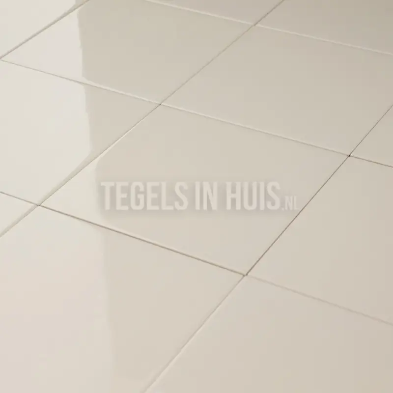 Wandtegel Evolution glans cream creme 15×15 cm Lage Kosten
