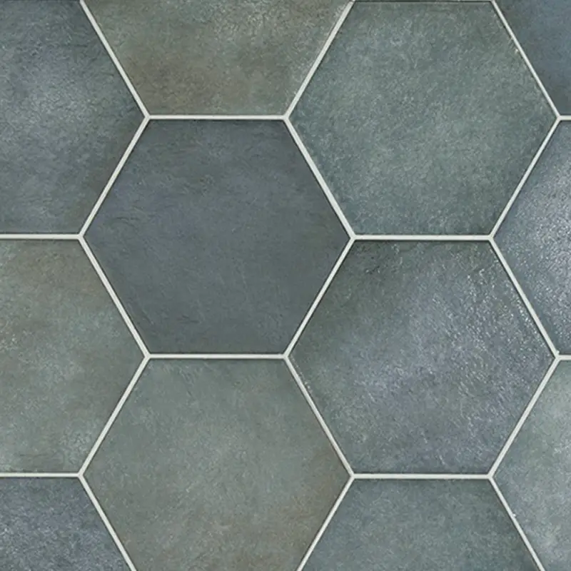Nu Kopen Vloertegel – Wandtegel Hexagon Random Indigo blauw 17,5x20cm R9