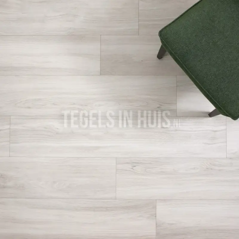 Keramisch parket – Houtlook tegel Volte wit whitewash 23×120 gerectificeerd Uitverkoop