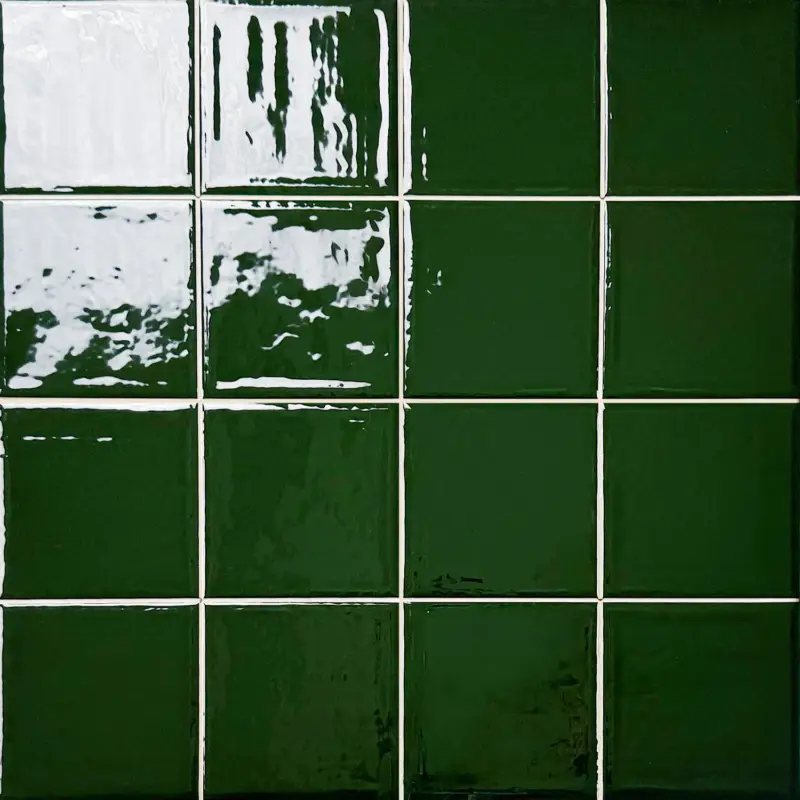 Laatste Kans Wandtegel Noa groen intense glans 10×10 cm