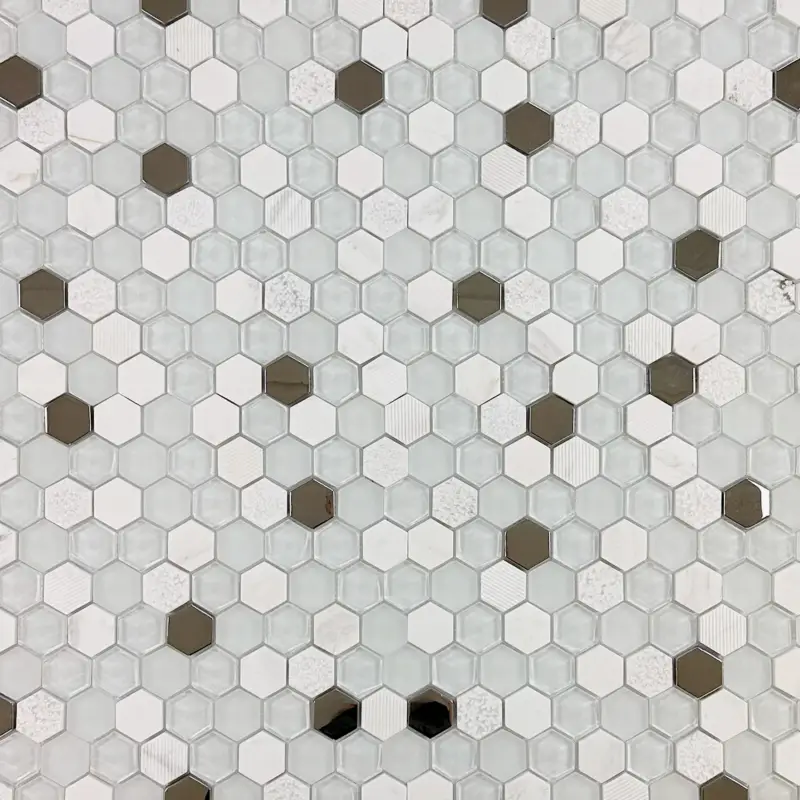 Laatste Kans Mozaiek Hexagono wit 30,2×30,5 (minimale afname 11 stuks)