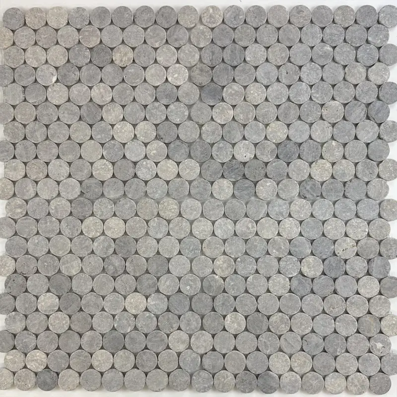 Mozaiek circular kiezel rond grijs 30×30 Koopje