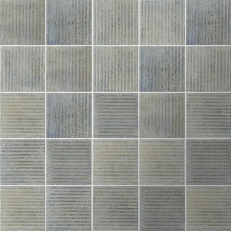 Wandtegel Raku decor blauw 10×10 Rechtstreeks Van De Fabrikant