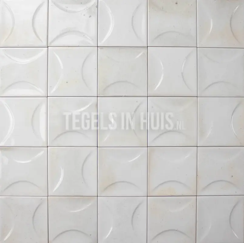Voordeelprijs Wandtegel Hanoi wit decor 10×10