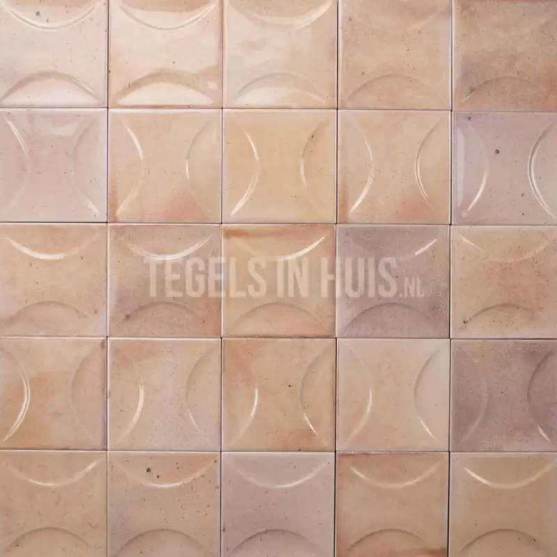 Wandtegel Hanoi roze decor 10×10 Beste Prijs