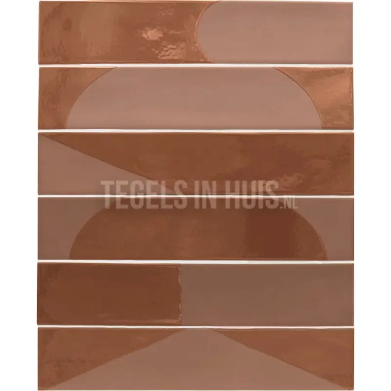 Nu Kopen Wandtegel Wadi decor terracotta 6×30